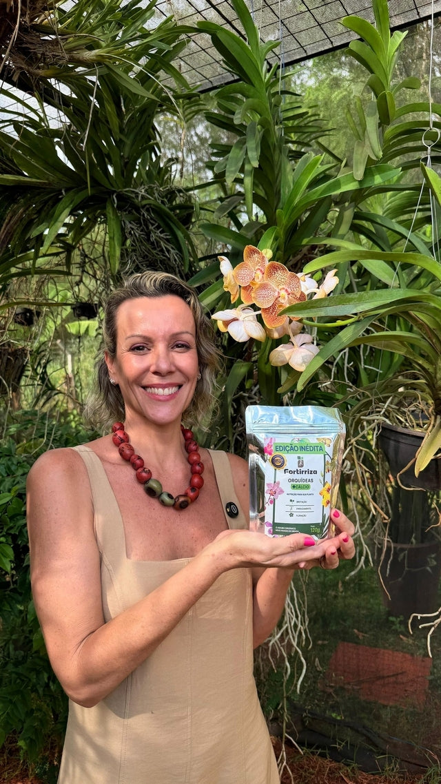 Adubo Orgânico Fortirriza + CÁLCIO 1 Kg – Raízes Fortes, Vegetal Saudável | Ideal para Orquídeas com Raízes Aéreas