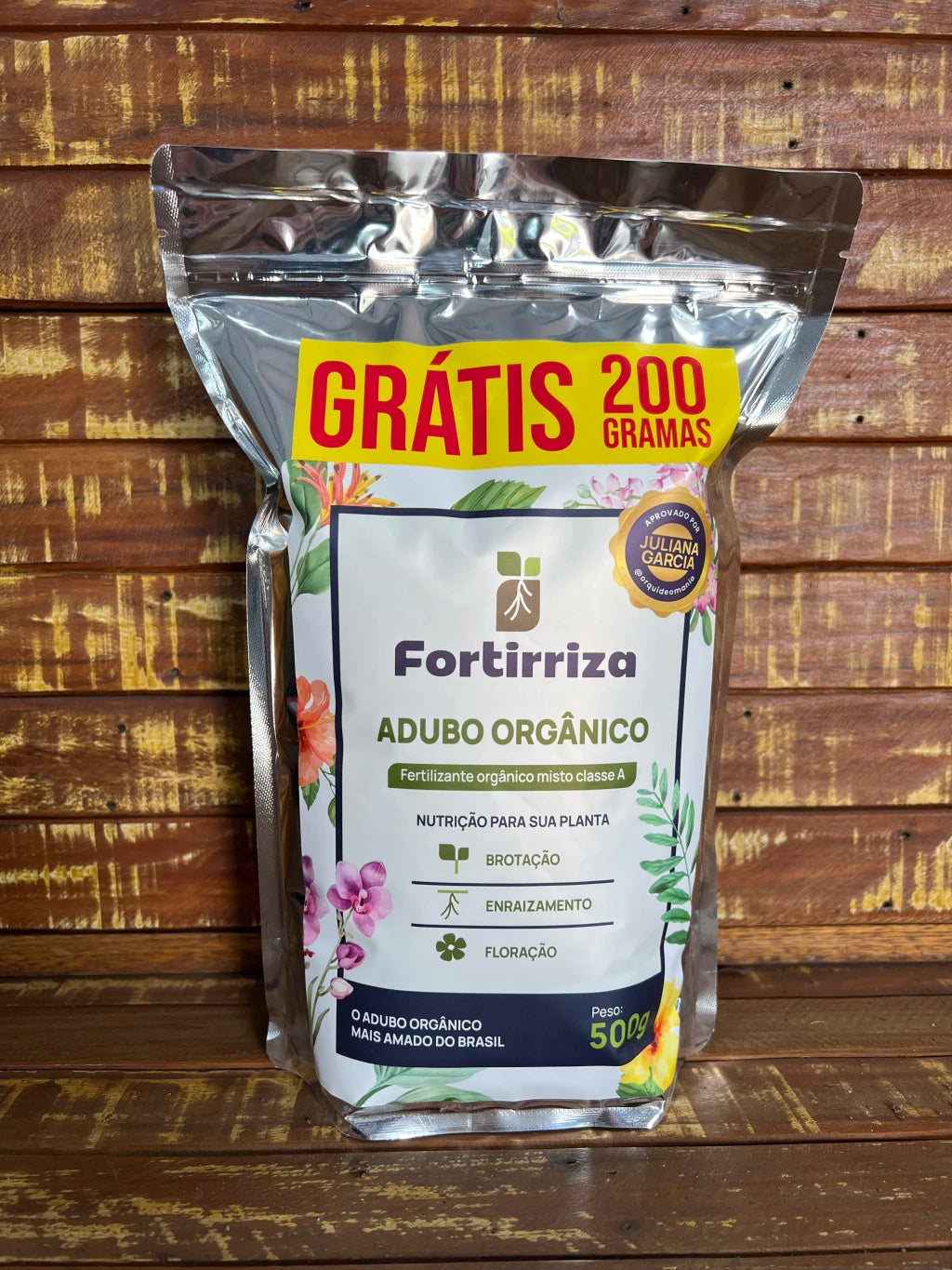 Adubo Fortirriza Tradicional (500g) + 200g Grátis – Nutrição poderosa para raízes fortes e floração exuberante!