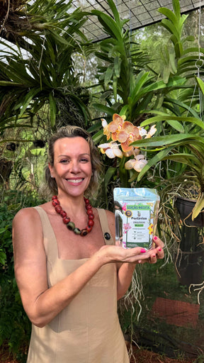 Adubo Orgânico Fortirriza + CÁLCIO 120 g – Raízes Fortes, Vegetal Saudável | Ideal para Orquídeas com Raízes Aéreas