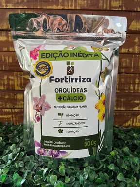 Adubo Orgânico Fortirriza + CÁLCIO 1 Kg – Raízes Fortes, Vegetal Saudável | Ideal para Orquídeas com Raízes Aéreas