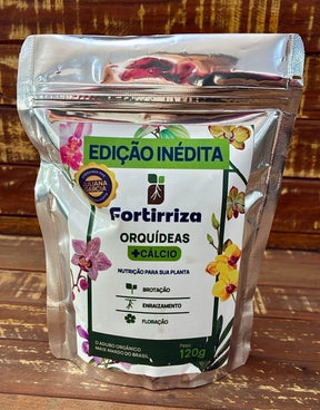 Adubo Orgânico Fortirriza + CÁLCIO 500 g – Raízes Fortes, Vegetal Saudável | Ideal para Orquídeas com Raízes Aéreas