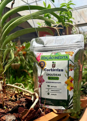 Adubo Orgânico Fortirriza + CÁLCIO 500 g – Raízes Fortes, Vegetal Saudável | Ideal para Orquídeas com Raízes Aéreas